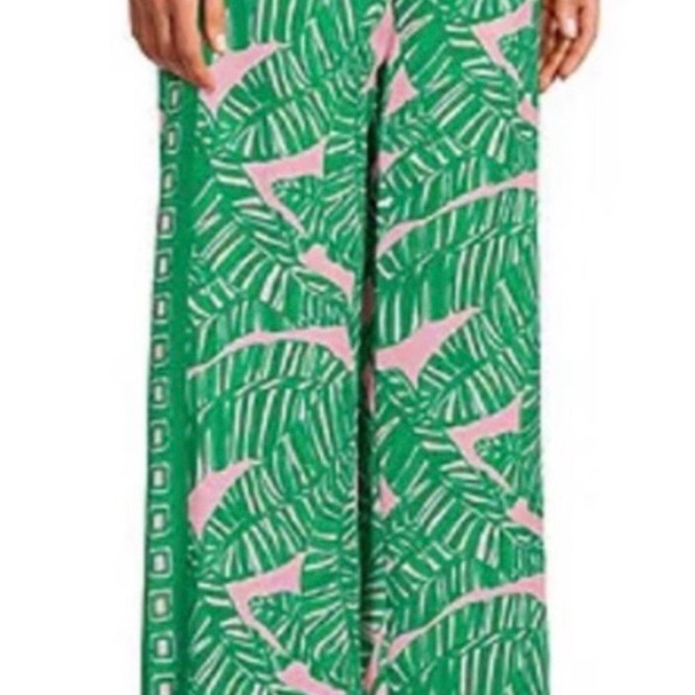 Lilly Pulitzer Bal Harbour Let's Go Bananas Palazzo pants XXS, petite length - Picture 2 of 5